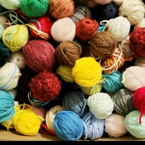 1 Lb Small Balls Acrylic Yarn,worsted Weight For Crochet,craft,knitting